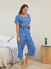 Full Sleeve Cotton Pajama Set – Stylish Women’s Sleepwear Set